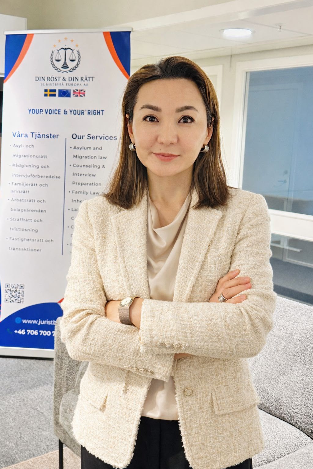 Porträtt av Shakhlo Nuralieva, partnerjurist